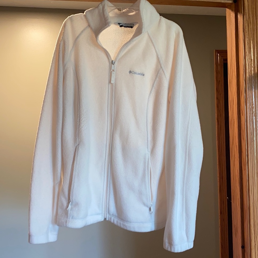 White/Cream Columbia Fleece Jacket
